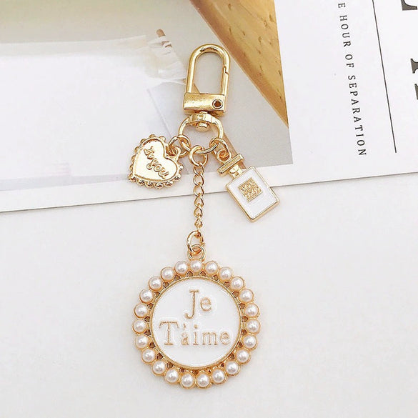 New Style Metal Airpods Protective Case Keychain Pendant With Electroplating For Women