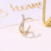 New Style Single Earless Ear Clip Ear Jewelry Personality Cross U-Shaped Ear Clip Retro Style Diamond Earrings Wholesale Gooddiy