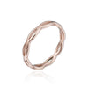 New Style Titanium Steel Rose Gold Ring Hollow Wave Fashion Simple Couple Ring  Sales
