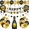 New Year Decorative Round Latex And Aluminum Foil Balloons With Printed Design For Party Decorations Wholesale