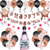 New Year Decorative Round Latex And Aluminum Foil Balloons With Printed Design For Party Decorations Wholesale