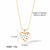 Niche Devil's Eye Stainless Steel Necklace Pendant For Women With Zircon And Dripping Oil Design Eyeshaped Geometric Pattern Goldplated
