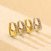 Niche Fashion Women's S925 Silver Handbag Backpack Earrings With Electroplating