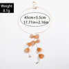 Niche Ginkgo Leaf Tassel Necklace For Women Iron And Alloy Geometric Pattern Snake Bone Chain