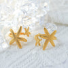 Niche High Personality Exaggerated Temperament Women's Open Starfish Ring Stainless Steel Titanium Steel Electroplated