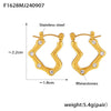Niche Style Heartshaped Imitation Pearl 316L Stainless Steel Electroplated Earrings For Women