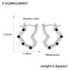 Niche Style Heartshaped Imitation Pearl 316L Stainless Steel Electroplated Earrings For Women