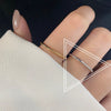 Fashion Trendy Index Finger Ring Retro Gold Ring Women's Simple Cold Style Jewelry