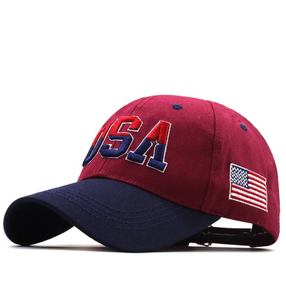 Nihaojewelry Fashion Letter Usa Embroidery Baseball Caps Wholesale