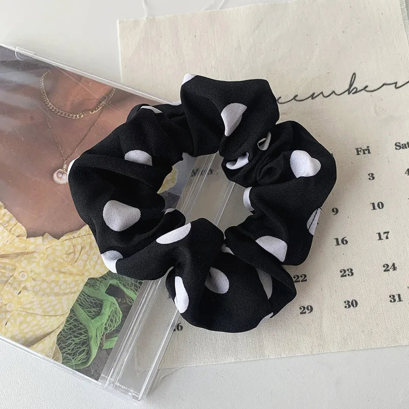 Nihaojewelry Korean Style Big Polka Dot Head Scrunchies Wholesale Jewelry