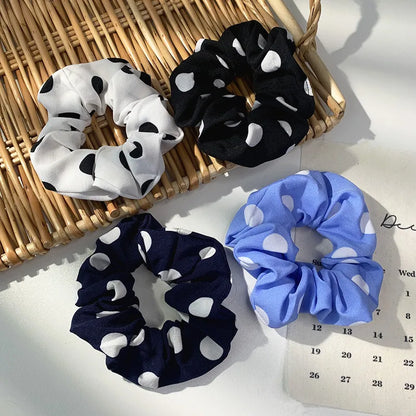 Nihaojewelry Korean Style Big Polka Dot Head Scrunchies Wholesale Jewelry