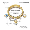 Nihaojewelry Stainless Steel Palm Evil Eye Bracelet Wholesale Jewelry