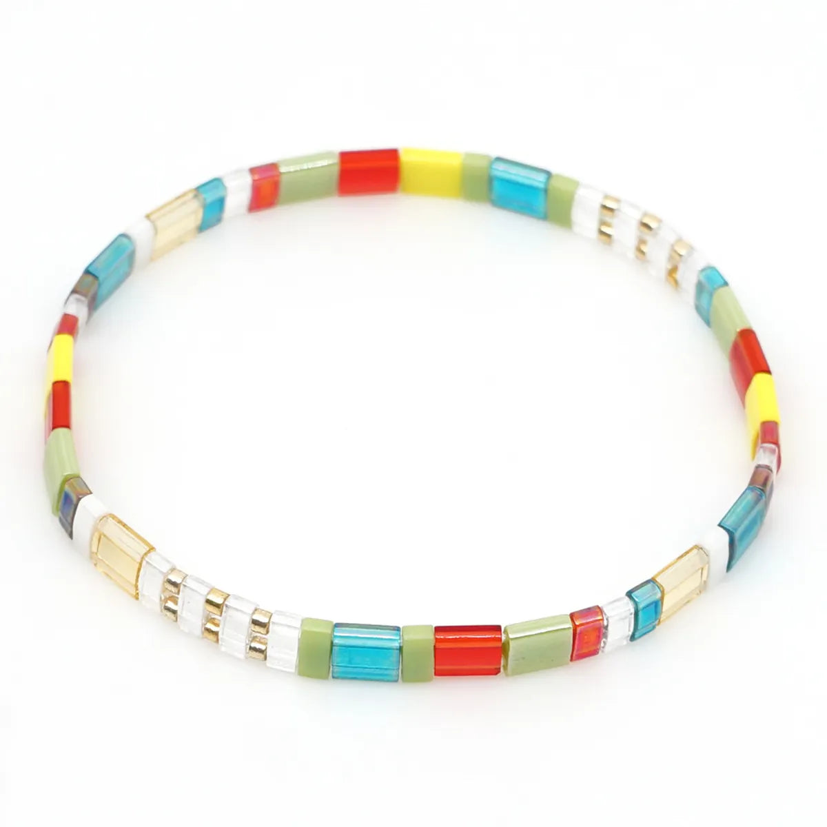 Nihaojewelry Wholesale Jewelry Fashion Woven Beaded Multi-Layered Colorful Bracelet