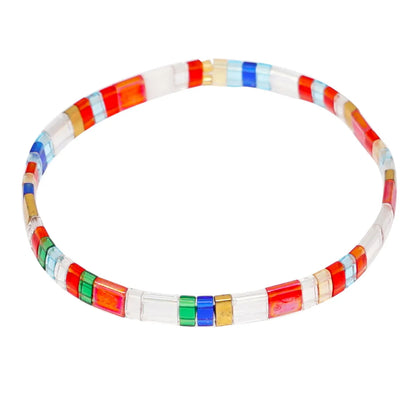 Nihaojewelry Wholesale Jewelry Fashion Woven Beaded Multi-Layered Colorful Bracelet