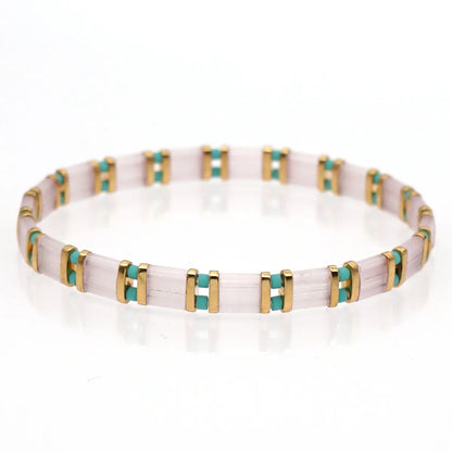 Nihaojewelry Wholesale Jewelry Simple Bohemian Multi-Layered Woven Gold Beads Bracelets