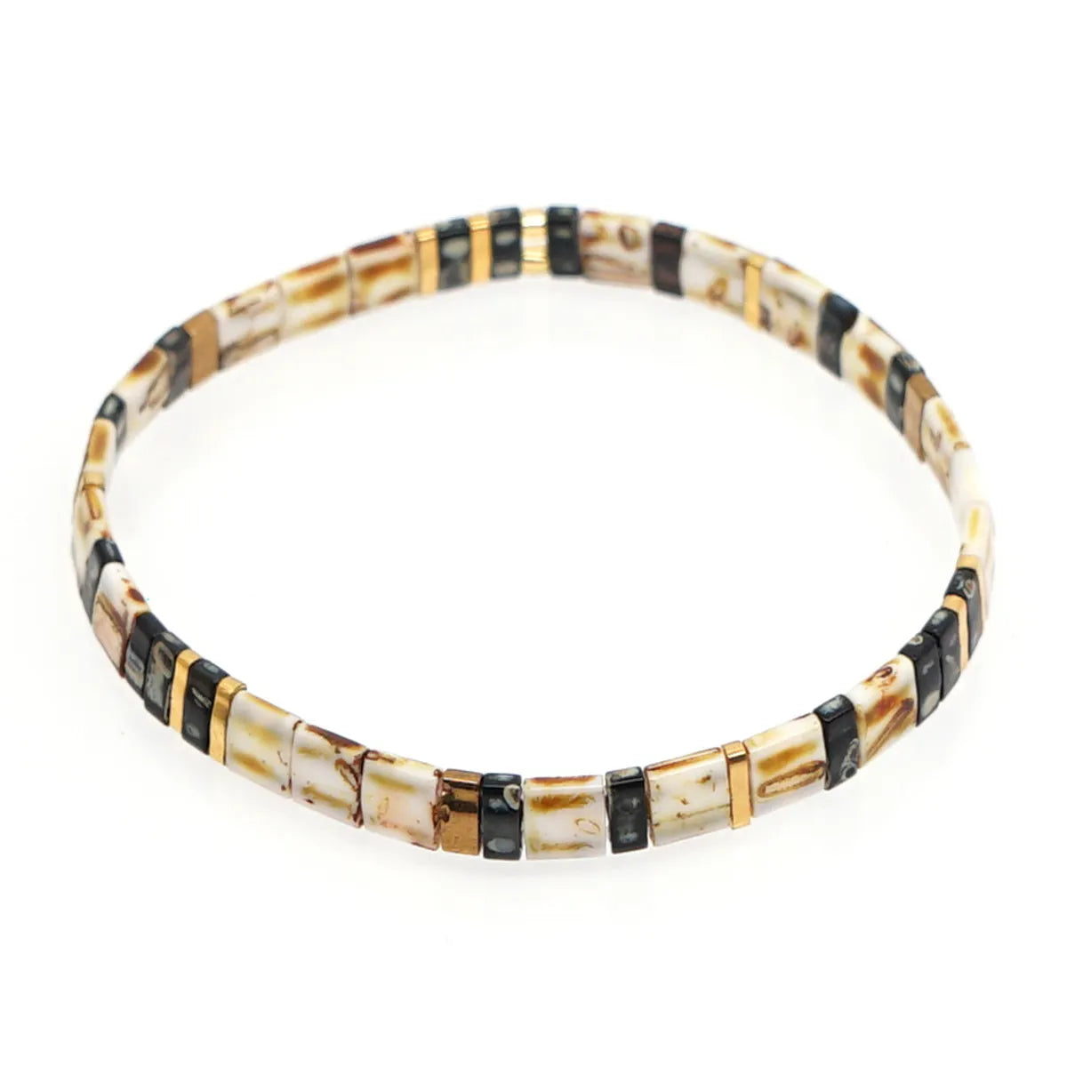 Nihaojewelry Wholesale Jewelry Simple Bohemian Multi-Layered Woven Gold Beads Bracelets