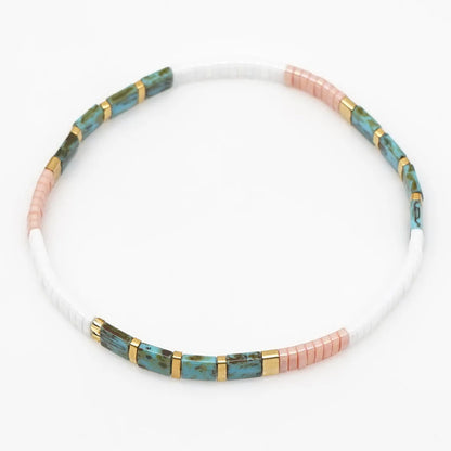 Nihaojewelry Wholesale Jewelry Simple Bohemian Multi-Layered Woven Gold Beads Bracelets