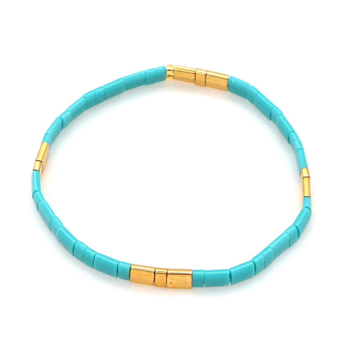 Nihaojewelry Wholesale Jewelry Simple Bohemian Multi-Layered Woven Gold Beads Bracelets