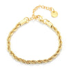 Fashion Geometric 18K Gold Plated Zircon Bracelets In Bulk