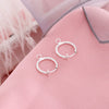 No Piercing Spring Ear Clip Circle Metal Earrings Jewelry Diy Handmade Electroplated