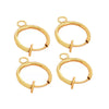 No Piercing Spring Ear Clip Circle Metal Earrings Jewelry Diy Handmade Electroplated