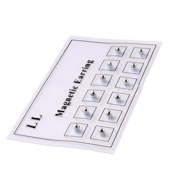 Nonpierced Magnet Electroplated Round Ball Nose Nails Lip Nails Ear Bone Nails Earrings Unisex