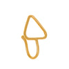 Nonpierced Ushaped Nose Clip Copper Inlaid Zircon Geometric Style Electroplated Women's Accessory