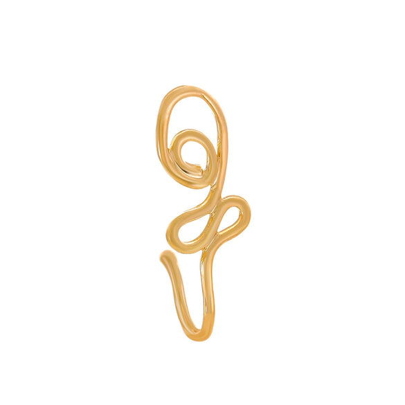 Nonpierced Ushaped Nose Clip Copper Inlaid Zircon Geometric Style Electroplated Women's Accessory