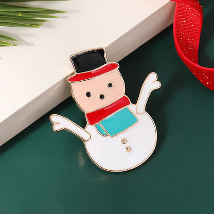 Nordic Style Cute IG Style Christmas Hat Christmas Tree Christmas Socks Alloy Enamel Unisex Brooches