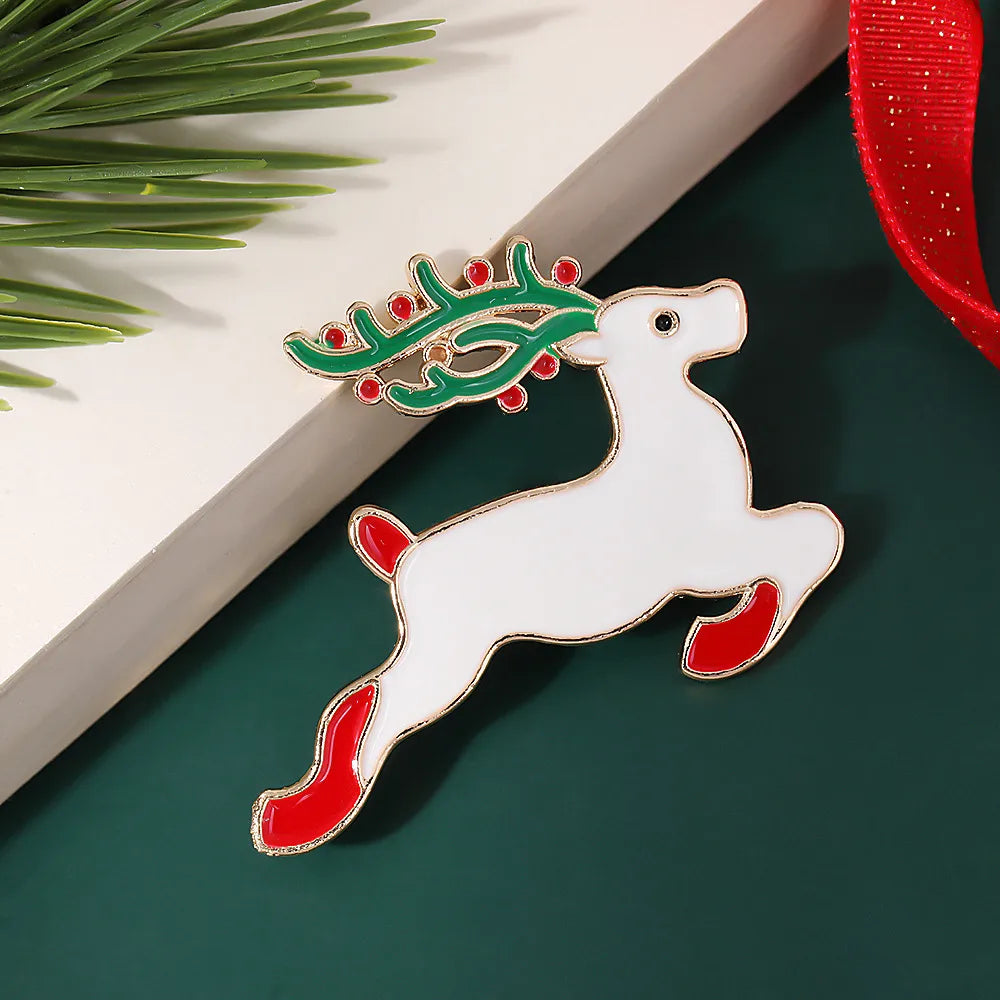 Nordic Style Cute IG Style Christmas Hat Christmas Tree Christmas Socks Alloy Enamel Unisex Brooches