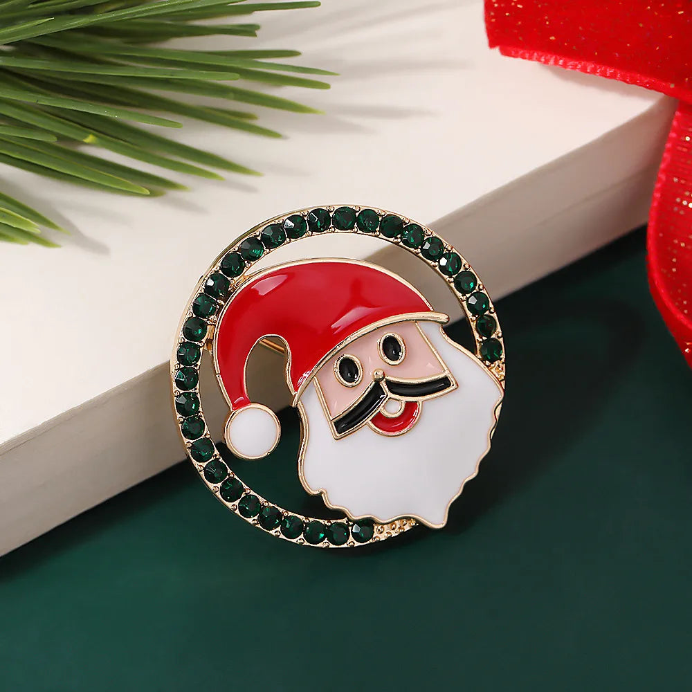 Nordic Style Cute IG Style Christmas Hat Christmas Tree Christmas Socks Alloy Enamel Unisex Brooches