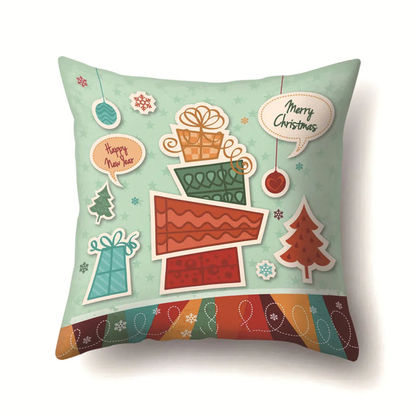 Nordic Style Cute Modern Style Animal Christmas Tree Snowman Polyester Pillow Cases Couch & Sofa Decor