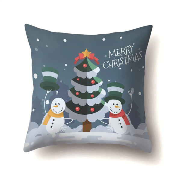 Nordic Style Cute Modern Style Animal Christmas Tree Snowman Polyester Pillow Cases Couch & Sofa Decor