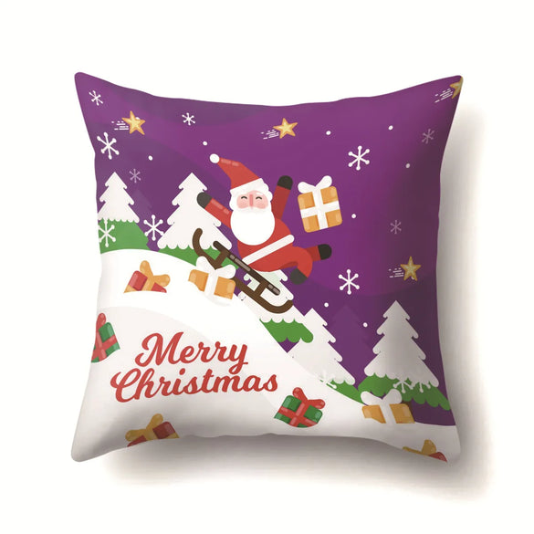 Nordic Style Cute Modern Style Animal Christmas Tree Snowman Polyester Pillow Cases Couch & Sofa Decor