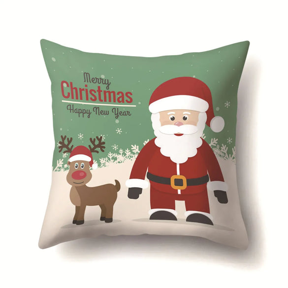 Nordic Style Cute Modern Style Animal Christmas Tree Snowman Polyester Pillow Cases Couch & Sofa Decor
