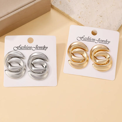 Nordic Style Gothic Exaggerated Geometric Alloy Ear Studs