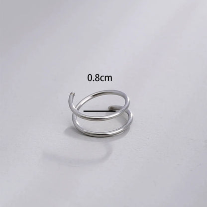 Nordic Style Hip Hop Fashion Stainless Steel S Shape The Answer Nose Ring Nightclub (Short And Sexy) Evening Party Special Occasion Unset