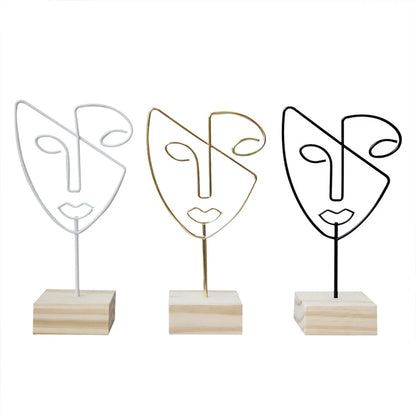 Nordic Style Modern Style Human Face Iron Jewelry Rack