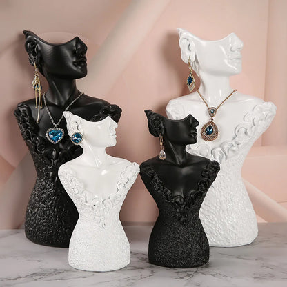 Nordic Style Portrait Resin Plastic Spraying Jewelry Rack