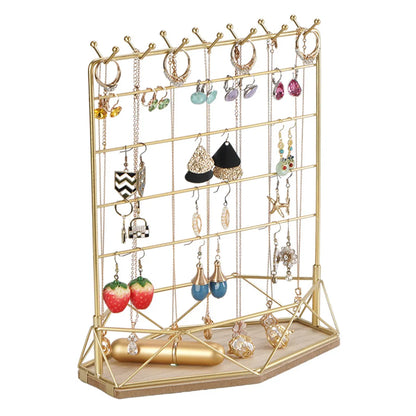 Nordic Style Square Metal Iron Jewelry Rack