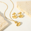 Nordic Style Vintage Style Irregular Stainless Steel Plating 18k Gold Plated Earrings Necklace