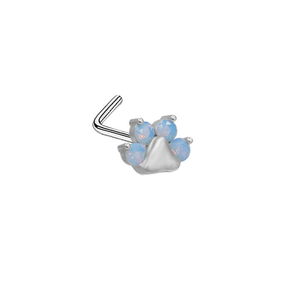 Nose Nail Piercing Jewelry Stainless Steel Animal Spider Scorpion Cat Claw Heart Inlaid Zircon Diamond Style