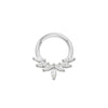 Nose Ring And Ear Ring Stainless Steel Heartshaped And Fivepointed Star Puncture Ornaments With Diamond Design Simple Style