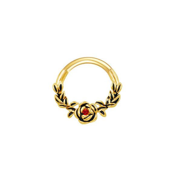 Nose Ring And Ear Ring Stainless Steel Heartshaped And Fivepointed Star Puncture Ornaments With Diamond Design Simple Style