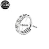 Nose Ring Jewelry Stainless Steel Heart Shape Inlaid With Diamonds