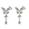 Nose Ring Piercing Jewelry Stainless Steel Heartshaped Butterfly Bow Electroplating