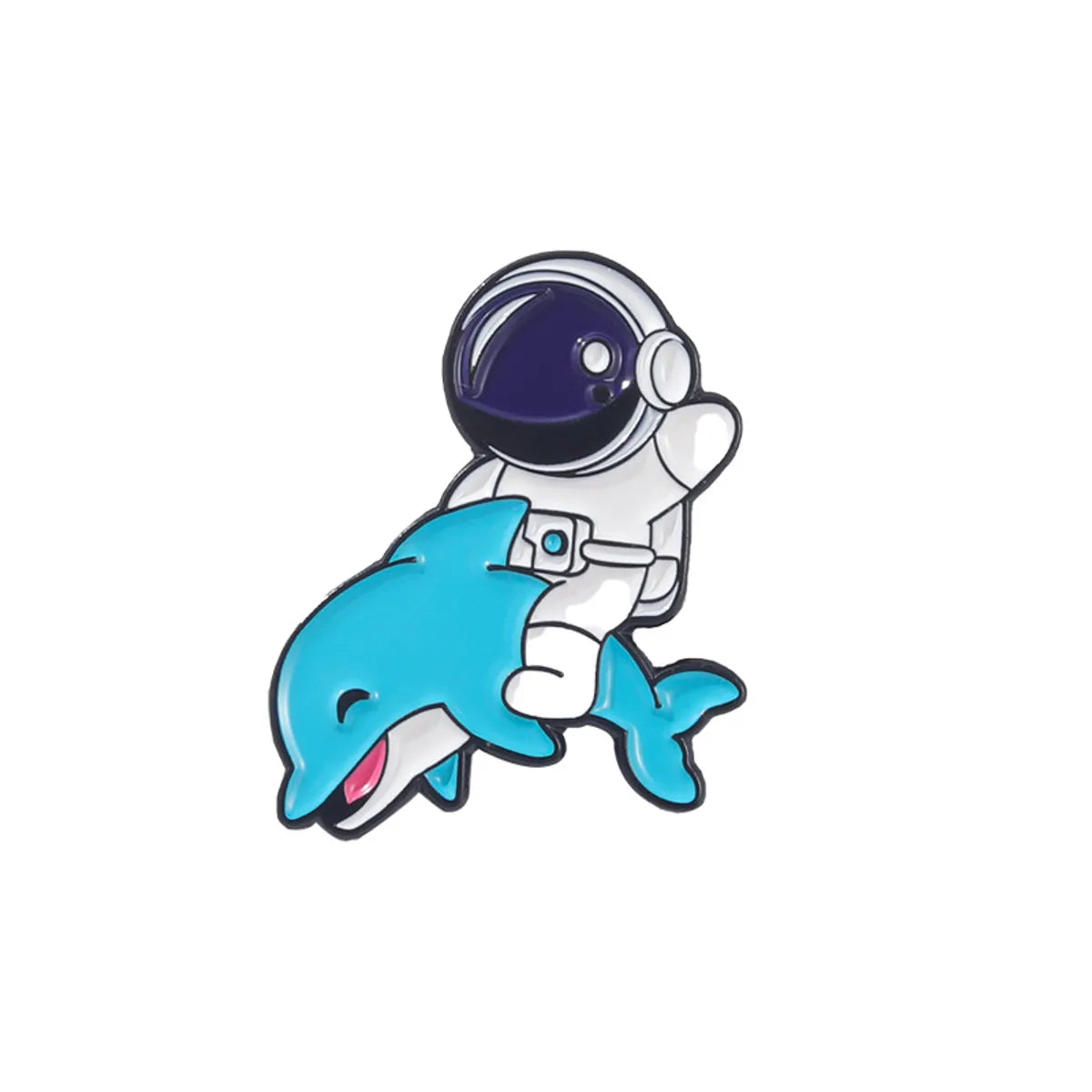 Novelty Animal Astronaut Alloy Plating Unisex Brooches