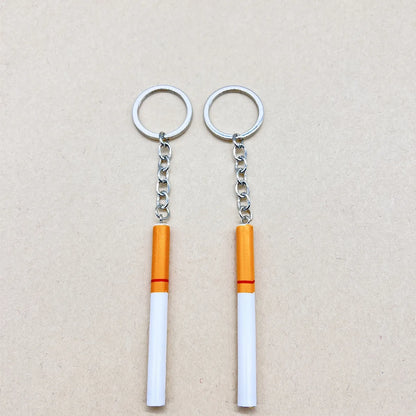 Novelty Classic Style Cigarette Alloy Bag Pendant Keychain