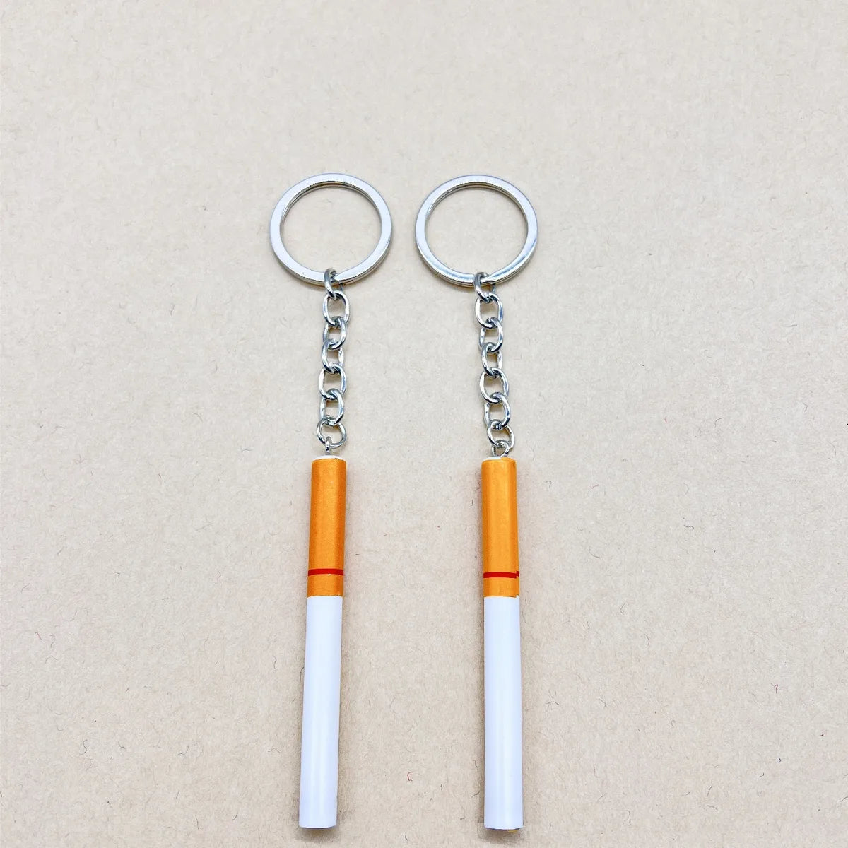 Novelty Classic Style Cigarette Alloy Bag Pendant Keychain