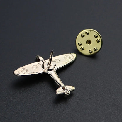 Novelty Fashion British Style Airplane Zinc Plating Unisex Brooches Collar Pin